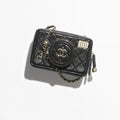 CHANEL CAMERA BAG Lambskin Black