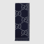 Gucci Check GG wool scarf