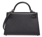 Hermès Kelly Touch Mini Lizard, Veau Madame Black Palladium Hardware