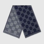 Gucci Check GG wool scarf