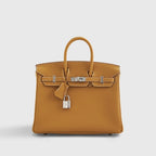 Hermès Birkin 25 Togo Natural Sable Palladium Hardware