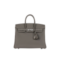 Hermès Birkin 25 Gris Meyer Togo Leather Palladium Hardware