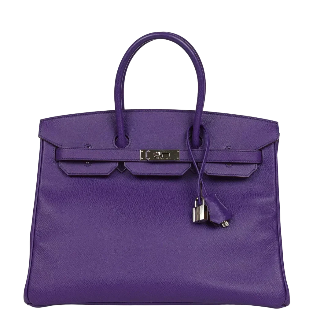 Hermès Birkin 35 Crocus Epsom Palladium Hardware