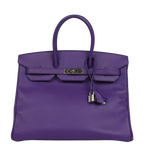 Hermès Birkin 35 Crocus Epsom Palladium Hardware