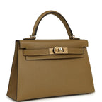 Hermès Kelly Sellier 20 Dune Madame Permabrass Hardware