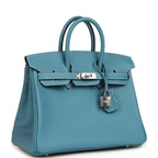 Hermès Birkin 25 Blue Jean Swift Palladium Hardware