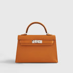 Hermès Kelly Mini Chevre Apricot/Cuivre Sellier Palladium Hardware