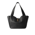 SAINT LAURENT Le 5 À 7 Bea textured-leather tote