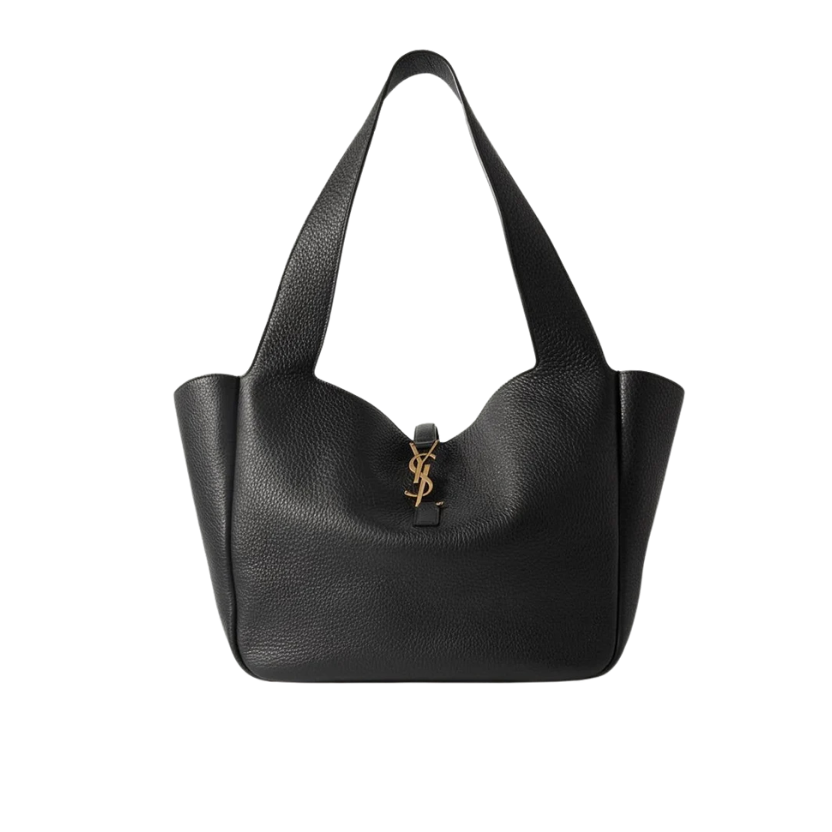 SAINT LAURENT Le 5 À 7 Bea textured-leather tote