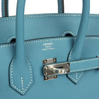 Hermès Birkin 25 Blue Jean Swift Palladium Hardware