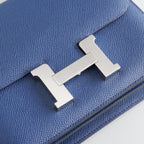 Hermès Constance 18 Epsom Blue Navy Palladium Hardware