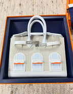 Hermès Sac Faubourg Neige Birkin Sellier 20 Matte Alligator Palladium Hardware
