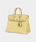 Hermès Birkin 25 Jaune Poussin Togo Palladium Hardware