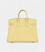 Hermès Birkin 25 Jaune Poussin Togo Palladium Hardware