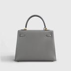 Hermès Kelly 25 Veau Madame Gris Meyer Sellier Gold Hardware
