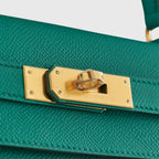 Hermès Kelly 28 Epsom Vert Jade Sellier Gold Hardware