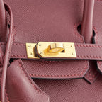 Hermès Birkin 25 Veau Madame Rouge H Gold Hardware