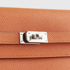 Hermès Kelly To Go Epsom Orange Palladium Hardware