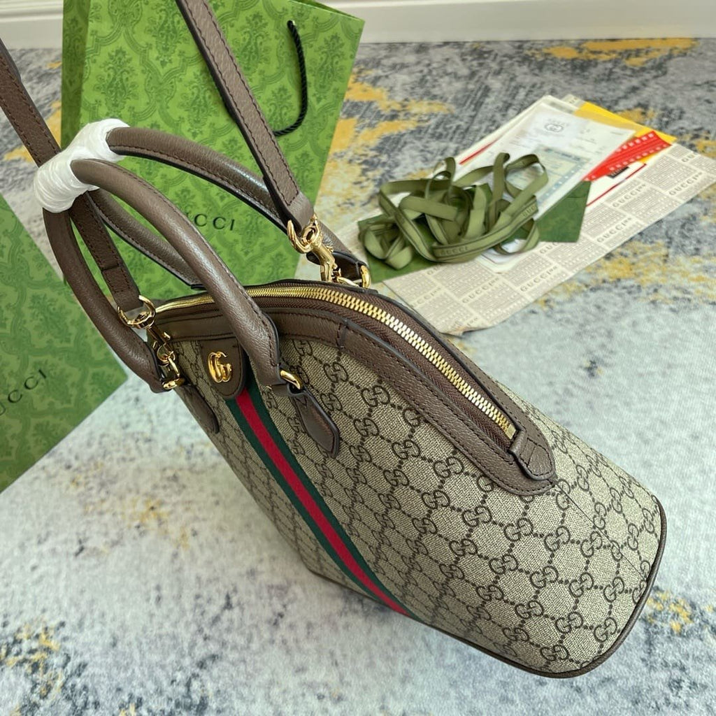 GUCCI OPHIDIA MEDIUM TOP HANDLE BAG