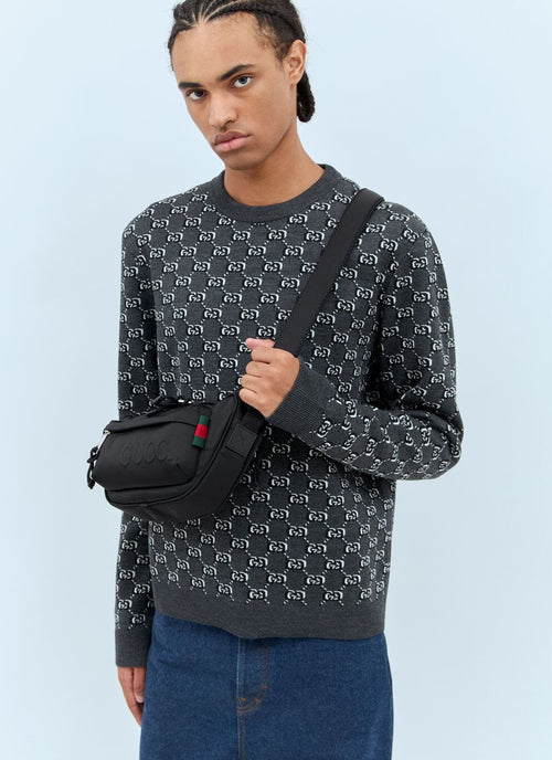 Gucci Embossed Logo Small Crossbody Bag