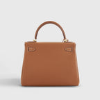 Hermès Kelly 28 Togo Gold Retourne w/Nata Strap Gold Hardware