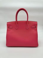 Hermès Rose Azalee Birkin 30 Epsom Gold Hardware