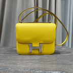 Hermès Cumin Constance 18 Mini Mirror Epsom Palladium Hardware